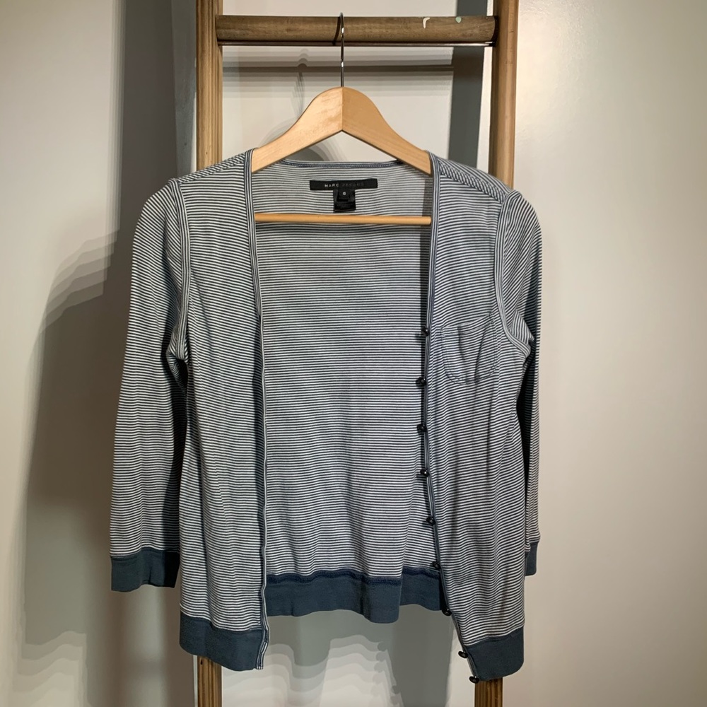 Marc Jacobs baby & white striped cardigan
